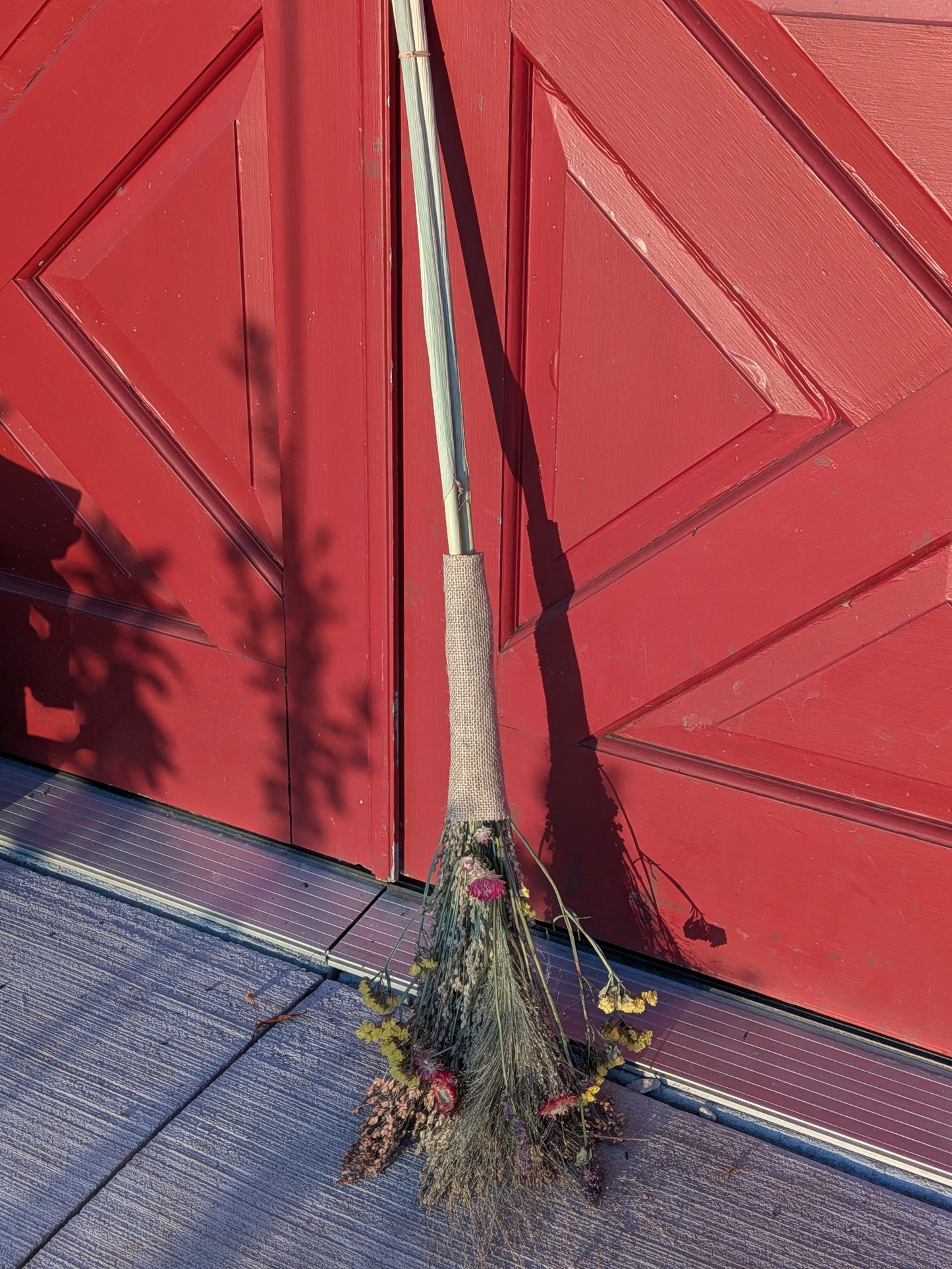 Decorative Dried Flower Broom