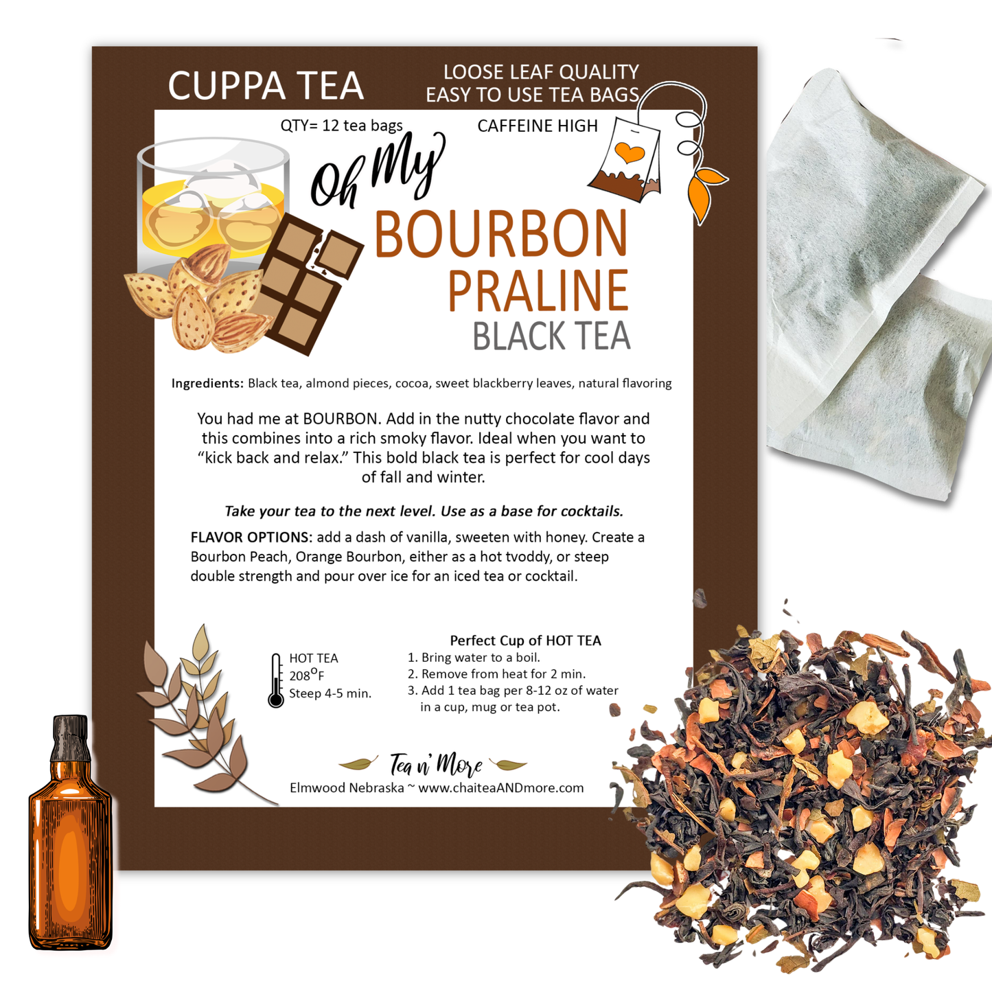 Bourbon Praline Black  - CUPPA Tea