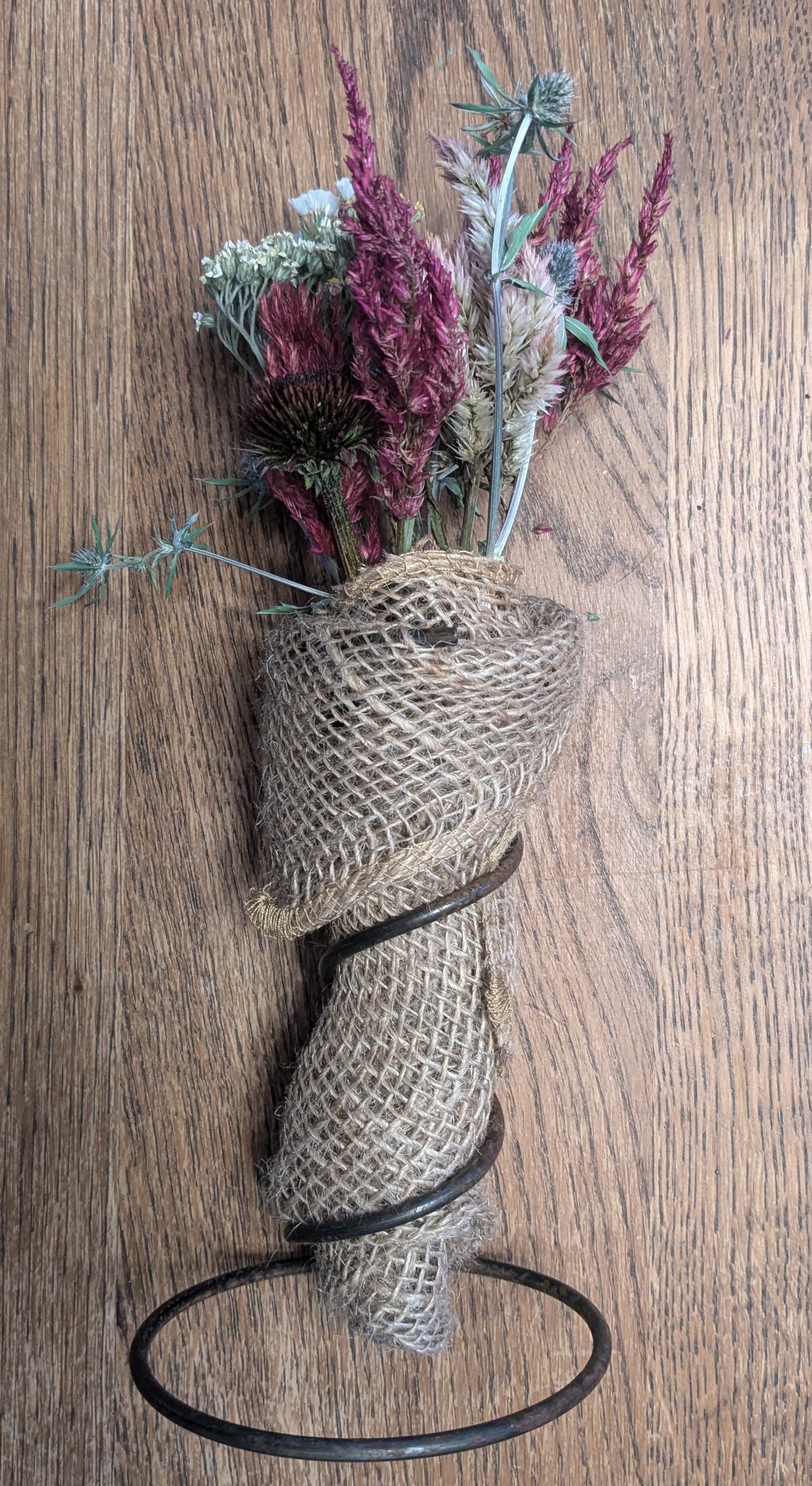 Vintage Coil Vase Arrangement