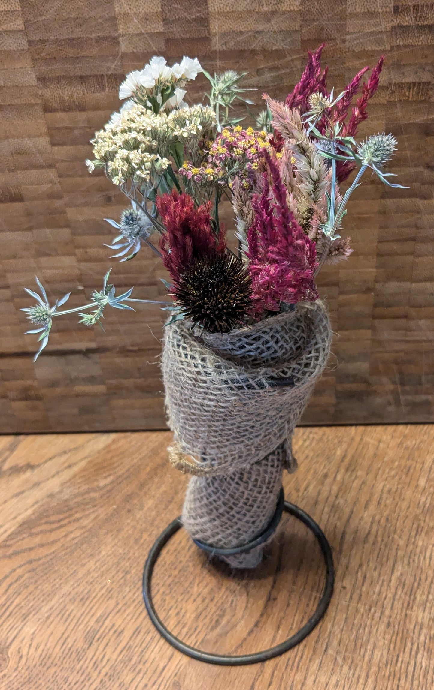 Vintage Coil Vase Arrangement