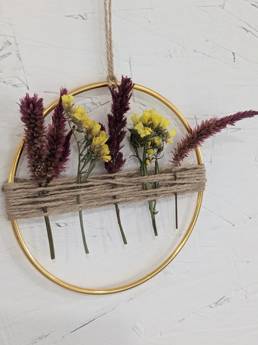 Dried Flower Hoop