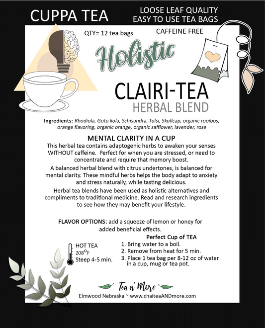 Holistic Clair-TEA CUPPA Tea